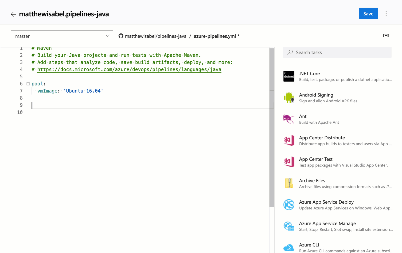 Task assistant for editing YAML files Short video showing how to use the Task assistant to edit YAML files.