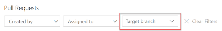 Azure Pipelines pull request filtering Screenshot of Azure Pipelines pull request filtering options.