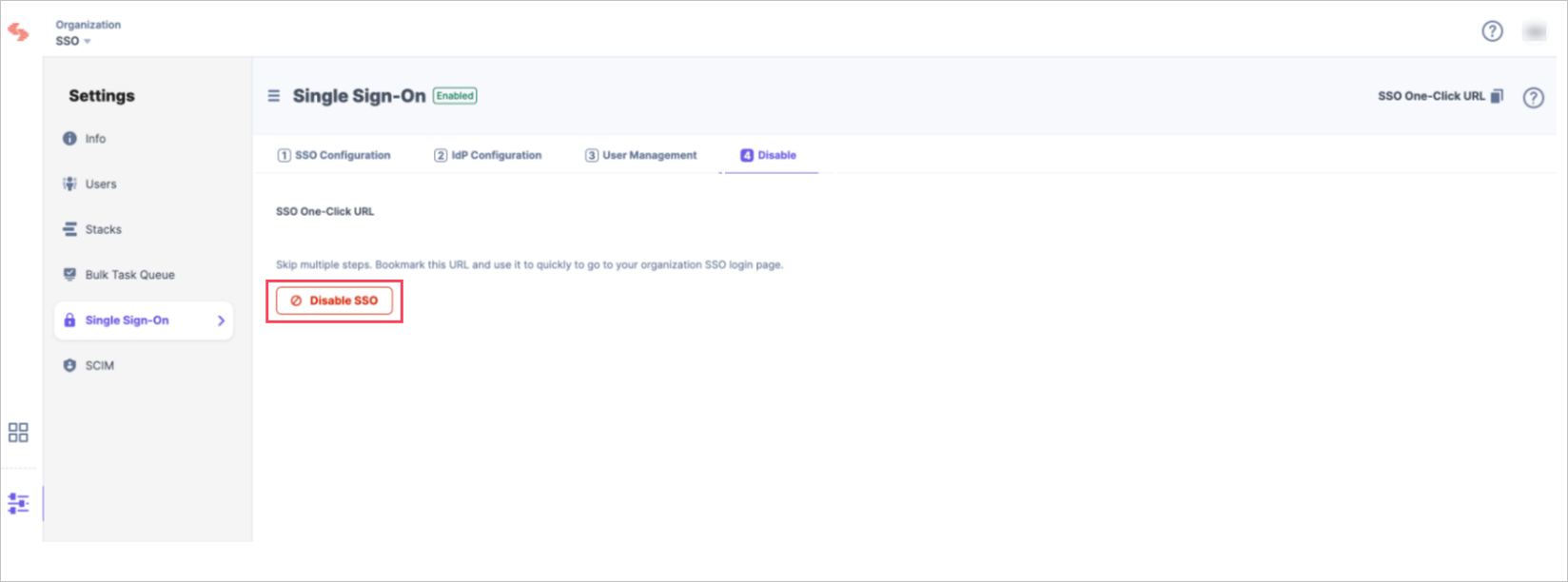 Page Screenshot shows disabling the access page.