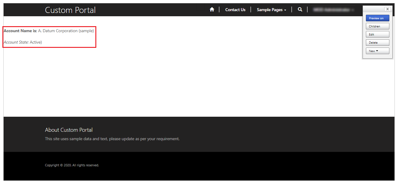 Text used by screen readers.