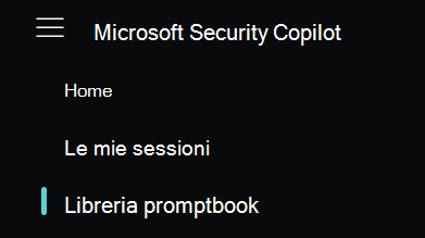 Screenshot della raccolta nel menu.