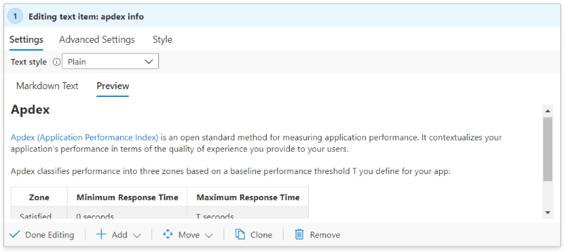 情報スタイルを示すプレビュー モードでブックにテキストを追加