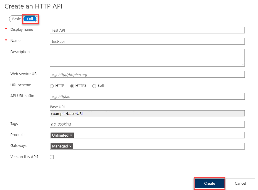 Erstellen einer HTTP-API