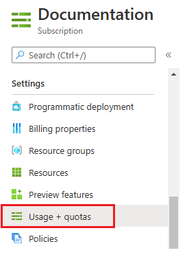 Screenshot der Seite mit den Abonnementeinstellungen, auf der die Option 