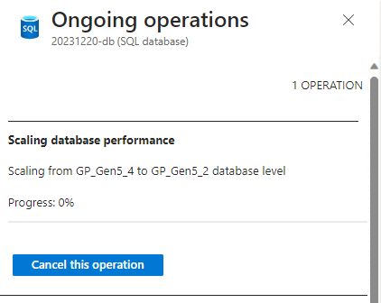Screenshot des Azure-Portals mit der Seite 