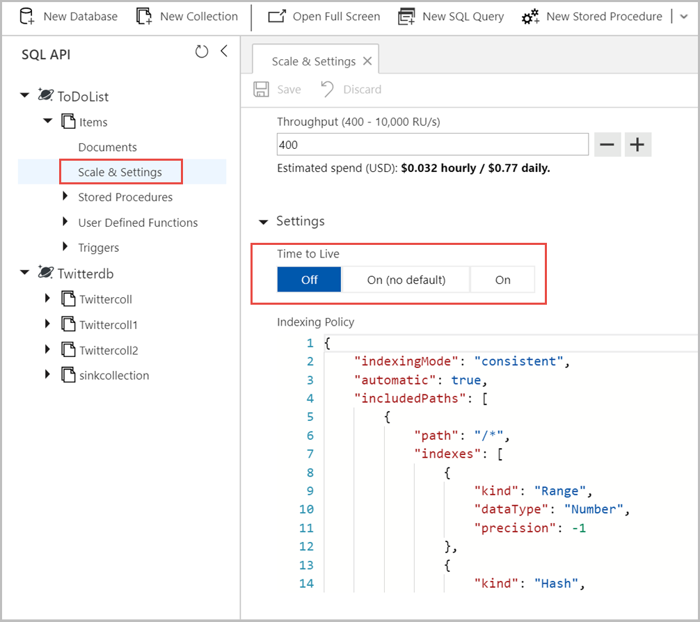Screenshot der Einstellungen zum Konfigurieren von