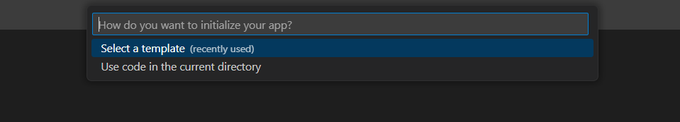 Screenshot der Option zum Auswählen eines Workflows.