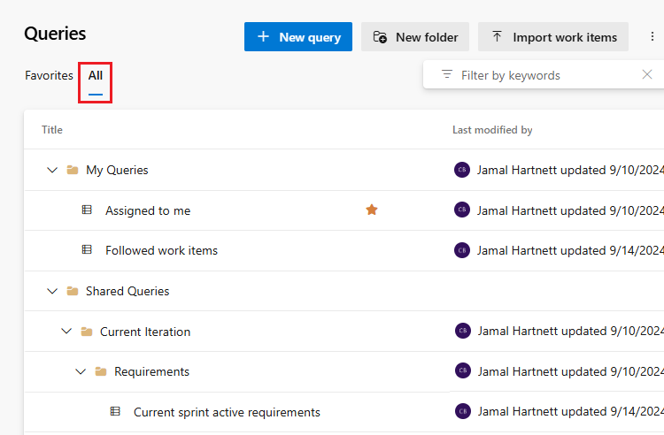 Screenshot der Registerkarte 