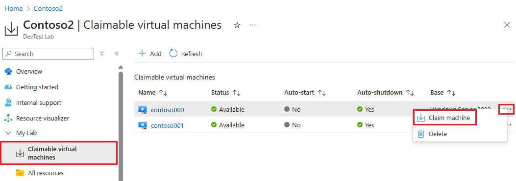 Screenshot: Anspruchscomputer im Kontextmenü.