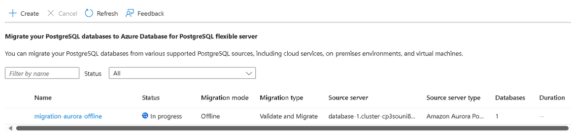 Screenshot des Fensters „Monitor-Migration“