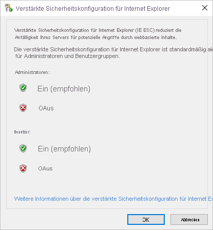 Screenshot des Dialogfelds 