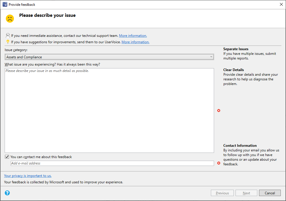 Screenshot des Assistenten
