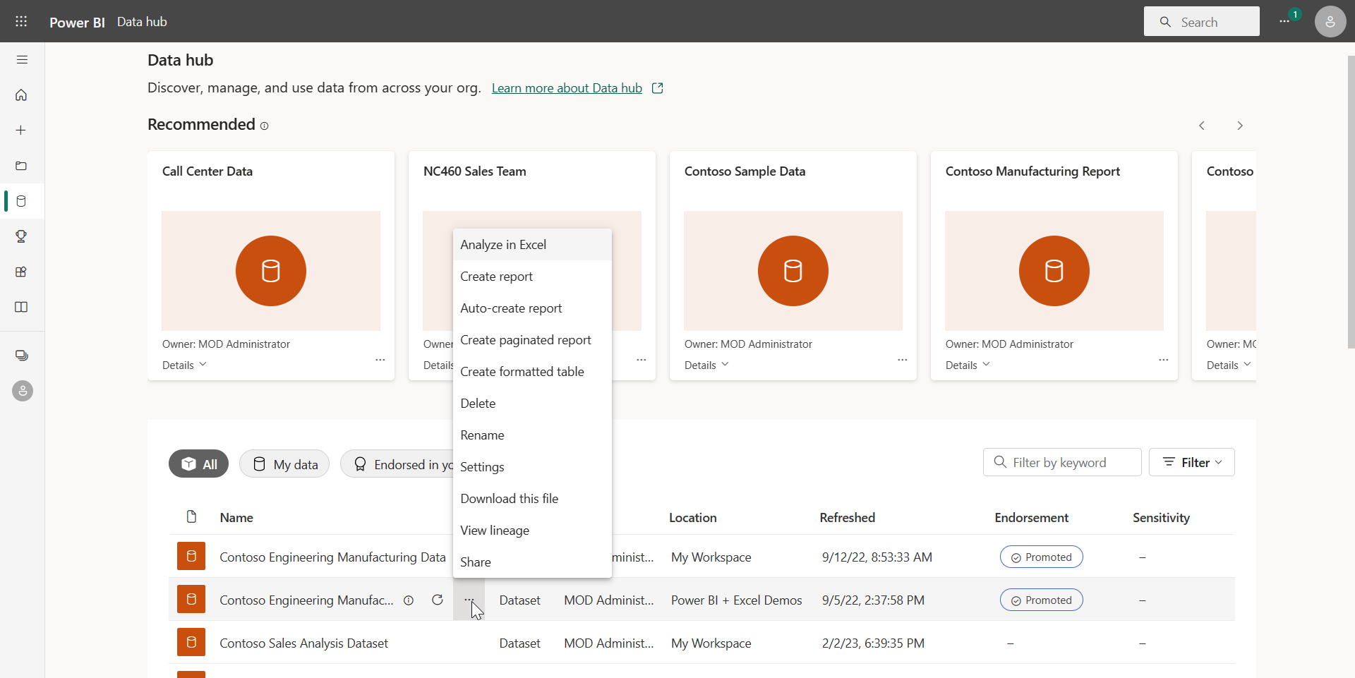 Screenshot: Auswahl von