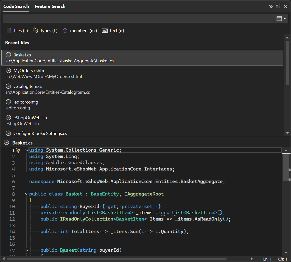 Screenshot der 