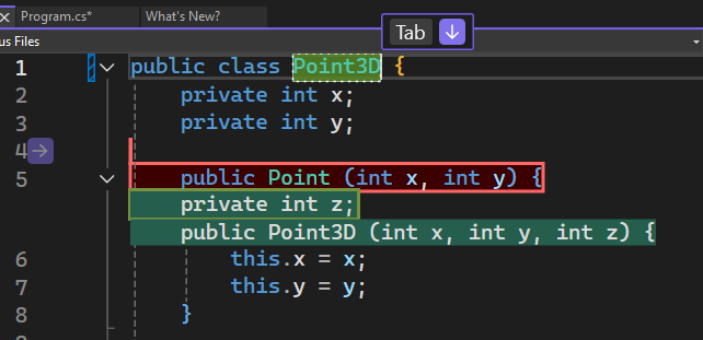 NES-Tab zur Spring-Hinweisleiste
