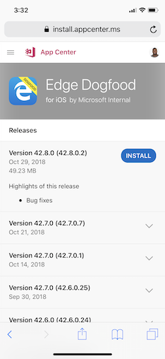 App Details View in the Portal