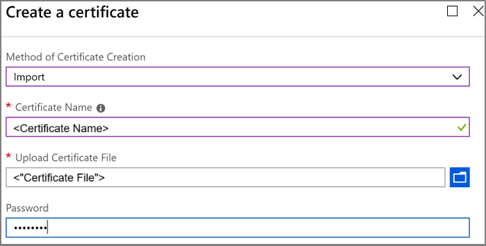 Stored the certificate in a secure ___location.