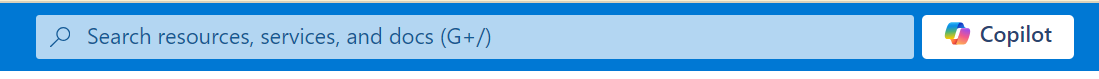 Screenshot of the Azure portal search box.