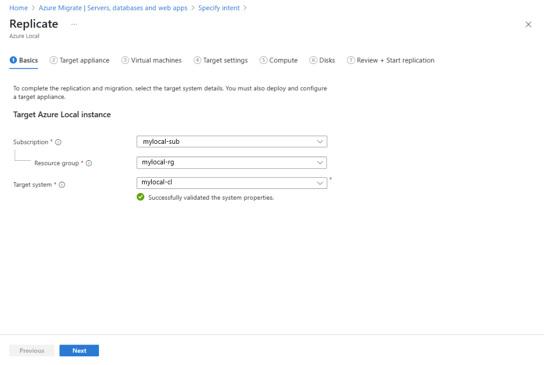 Screenshot showing the Basics tab.
