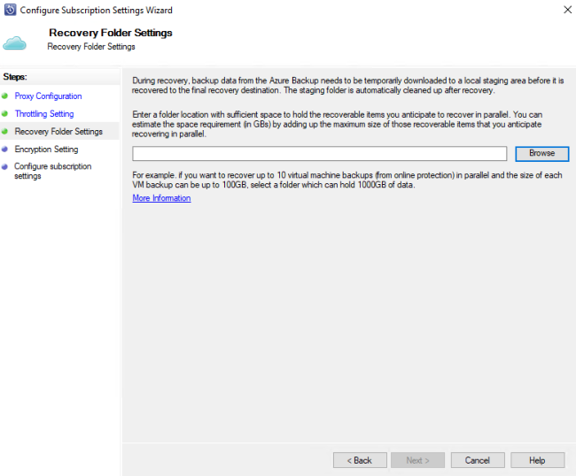 Screenshot showing the recovery folder ___location.