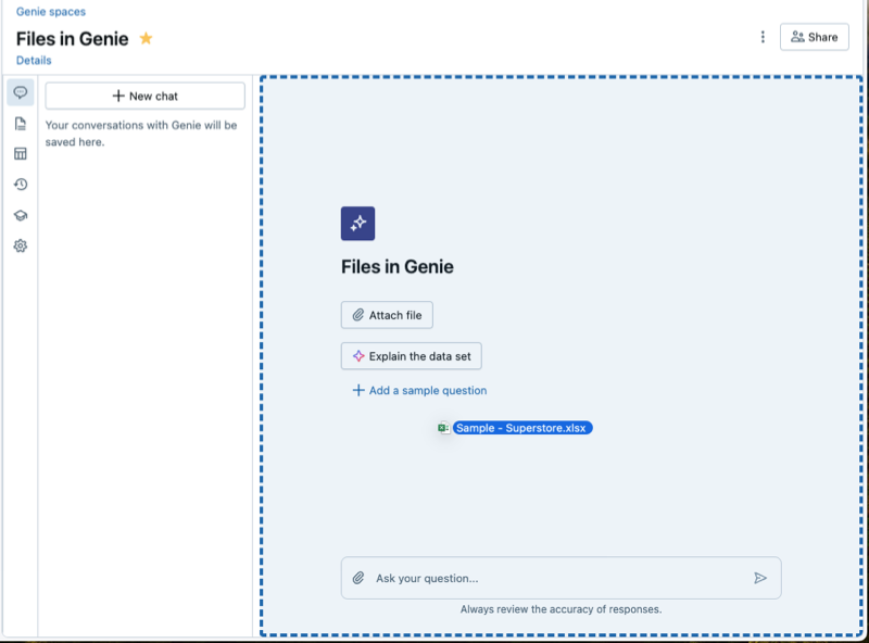 A file is added to the space using drag and drop.