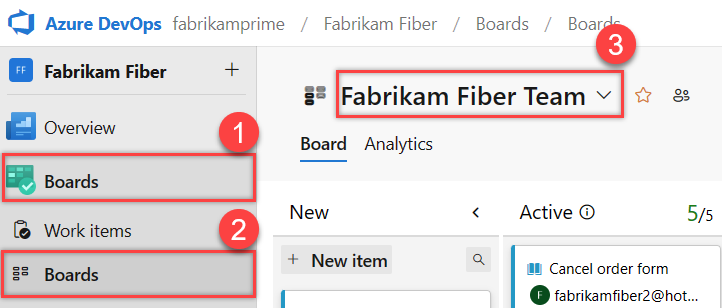 Screenshot showing Opening a board.