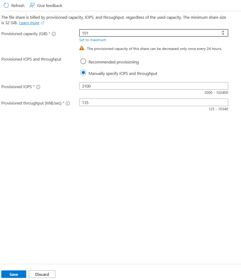 image on saving new size for a file share created with Microsoft.FileShares
