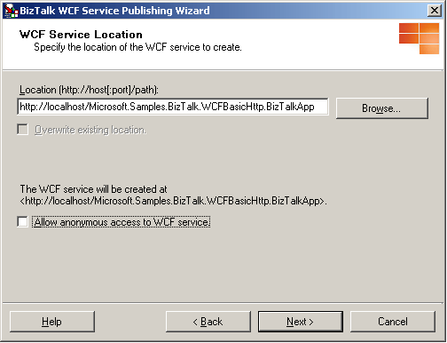 WCF Service ___location page