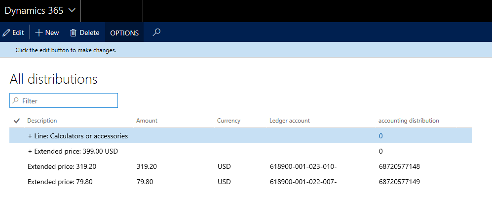 All distributions page.