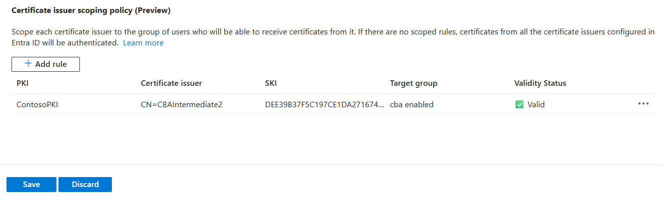 Screenshot of CA scoping save cbaconfig.