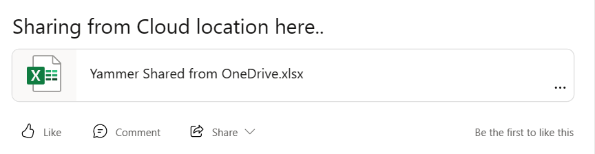 Screenshot of sharing a file from a SharePoint or OneDrive ___location.