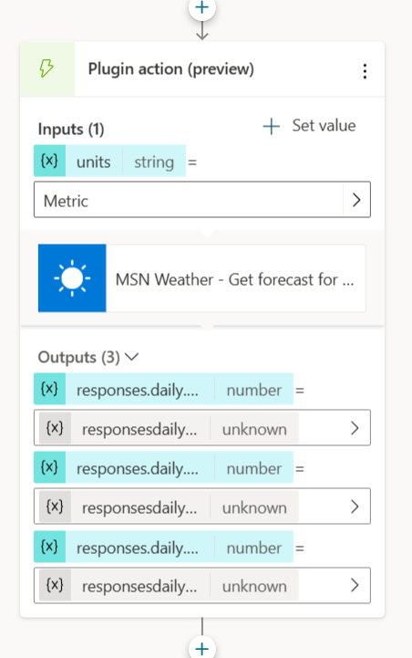 Screenshot of the units input with an override.
