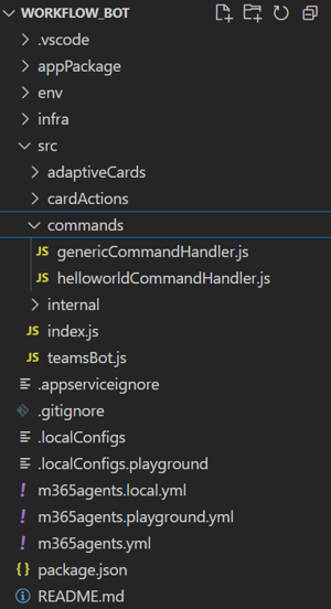 Screenshot shows the selection to add your workflow bot app.