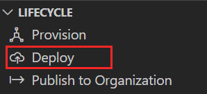 Screenshot showing deploy to cloud.