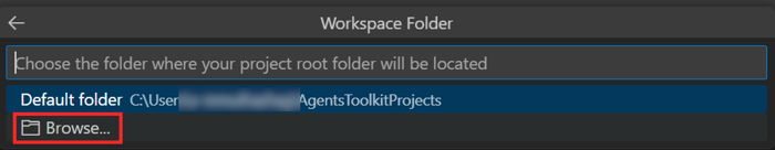 Screenshot shows the browse option.