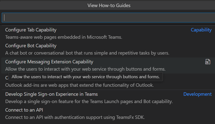 Screenshot shows the capabilities listed.