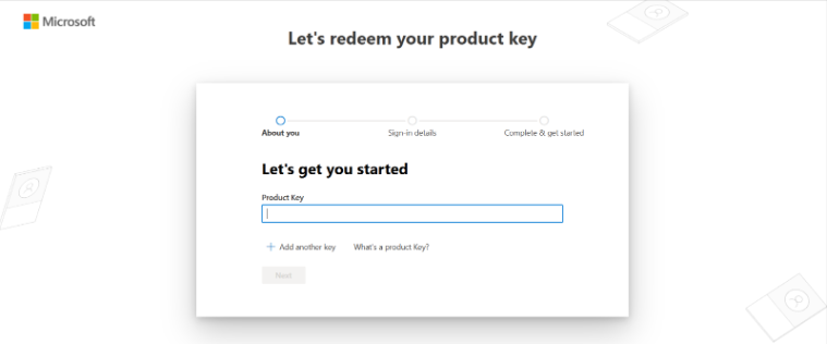 Screenshot that shows where to enter the cloud license.