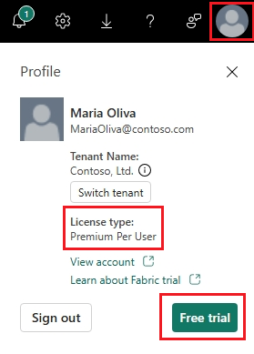 Screenshot that shows how to choose the type of license to purchase.