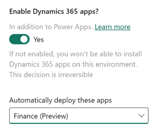 Environment templates