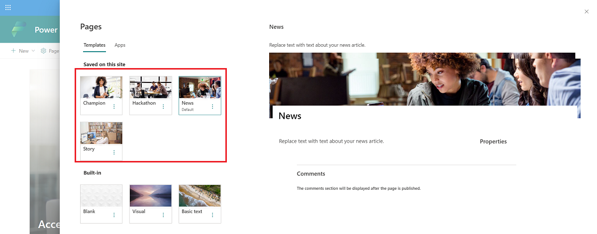 Screenshot showing where to edit the navigation to add your own pages.