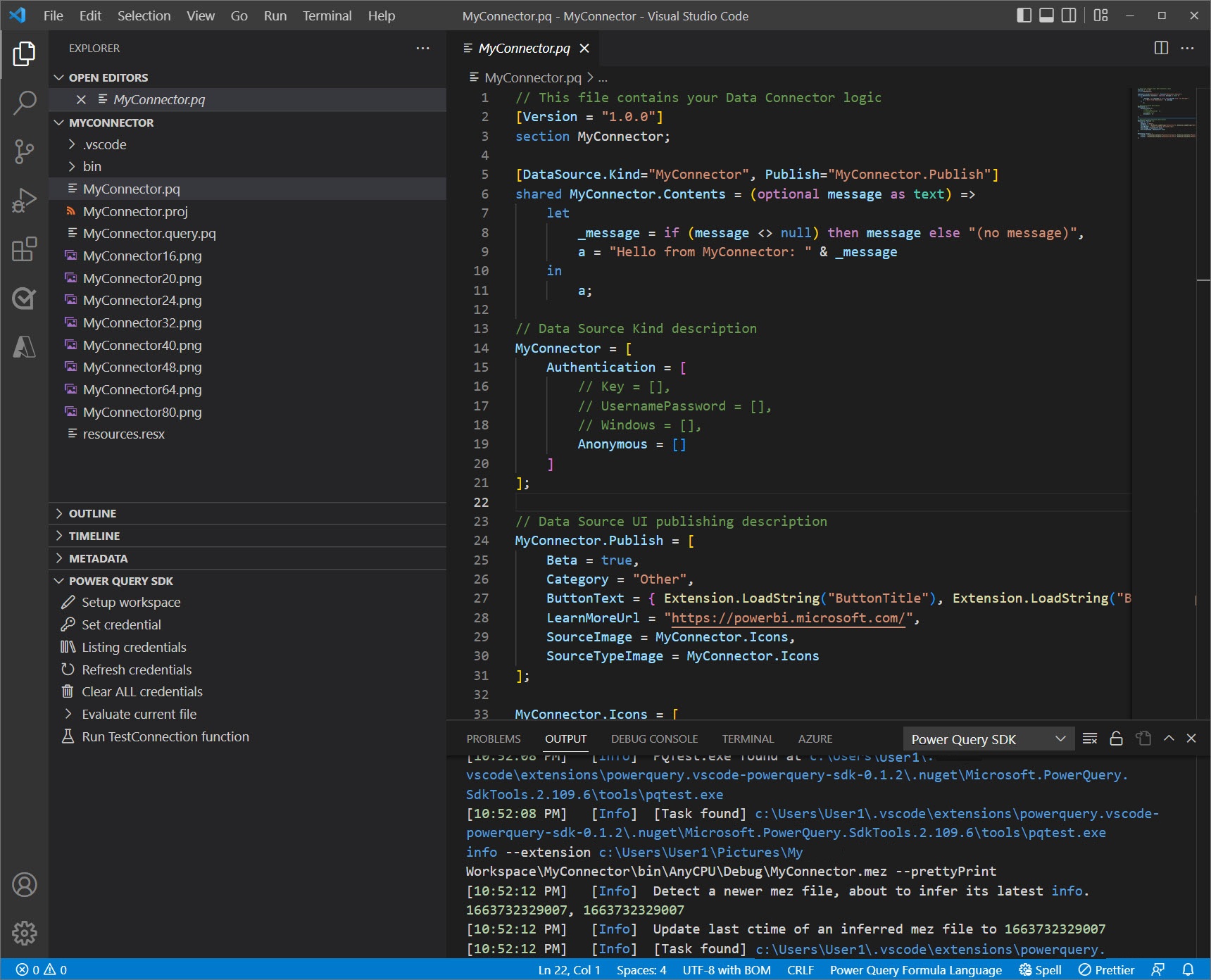 Extension project created using the Hello World template.