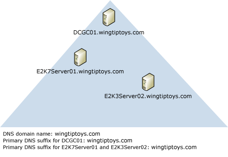 primary DNSsuffix, DNS ___domain, NetBIOS ___domain same