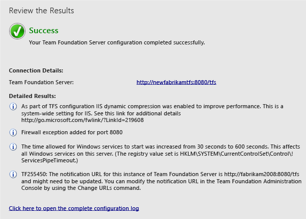 Note any issues and the log file ___location