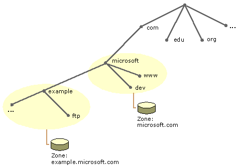 Difference between a zone and a ___domain