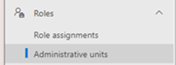 Screenshot showing the ___location of the administrative units selection.