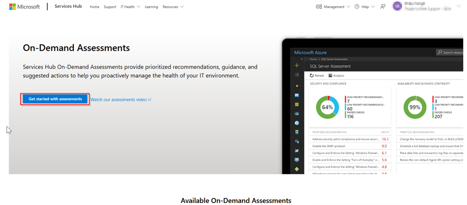 The On-Demand Assessments page with the Preconfigure Assessments button highlighted.
