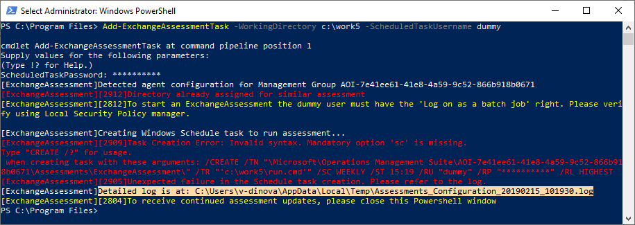 PowerShell Windows displaying file ___location.