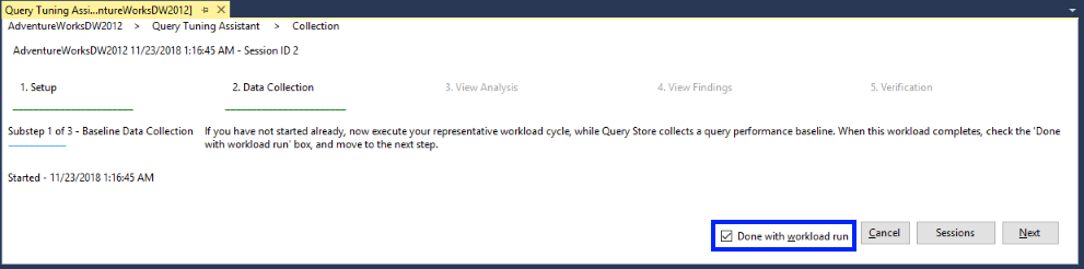 Screenshot of QTA Step 2 Substep 1.