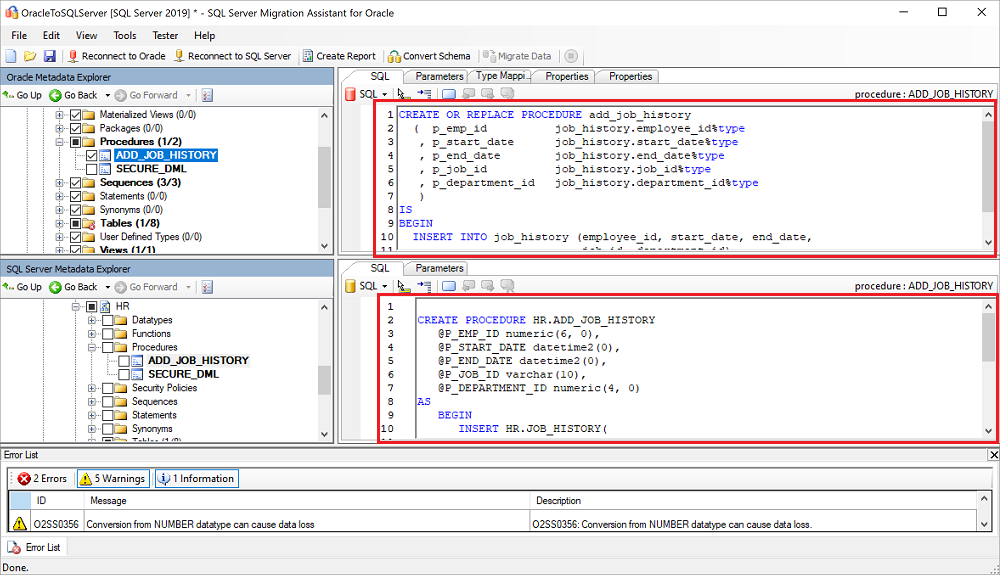 Screenshot showing a comparison of the converted text to the original code.