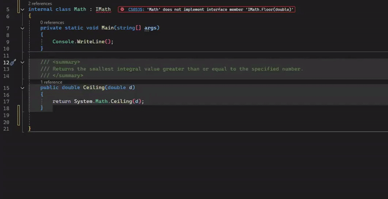 Video demonstration of adaptive paste automatically modifying a pasted method to complete an interface implementation